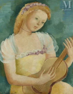 Jeune fille à la mandoline