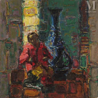Vase dans un intérieur