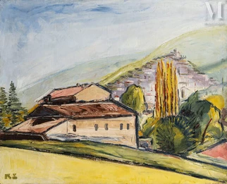 Paysage aux collines