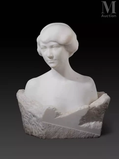 Edward WITTIG (Varsovie 1879 - 1941) — Buste de femme