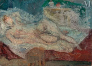 Femme nue dans un intérieur