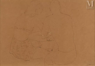 Baigneurs au café