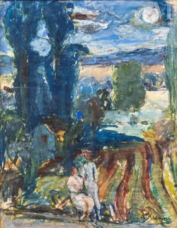 Couple dans un paysage