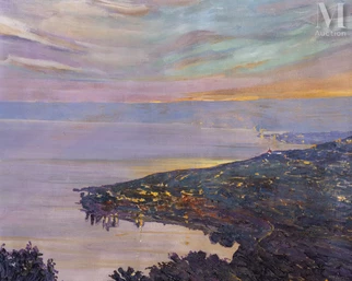 Baie au crépuscule