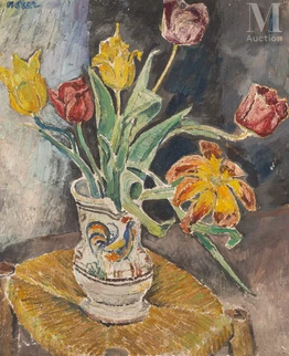 Mela MUTER (Varsovie 1876 - Paris 1967) — Pot de tulipes