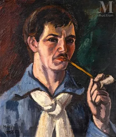 Autoportrait à la pipe