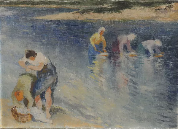 Lavandières sur les bords du Danube